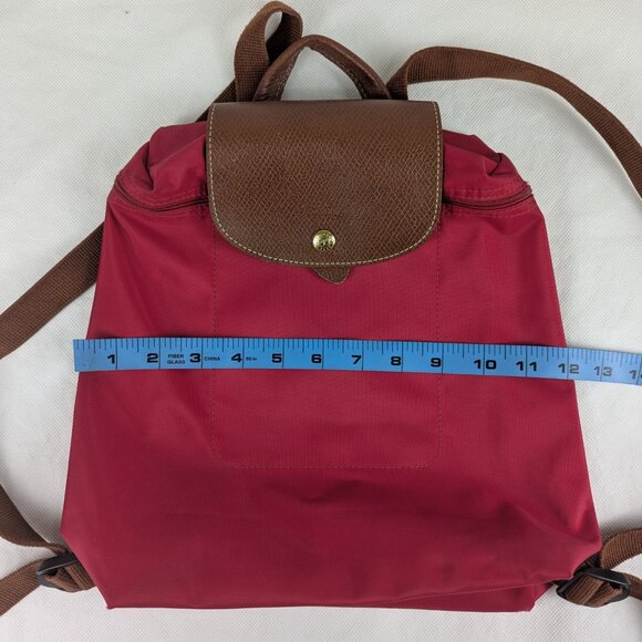 Authentic LONGCHAMP Le Pliage Nylon Foldable Backpack Pink Made in China. - Picture 12 of 14